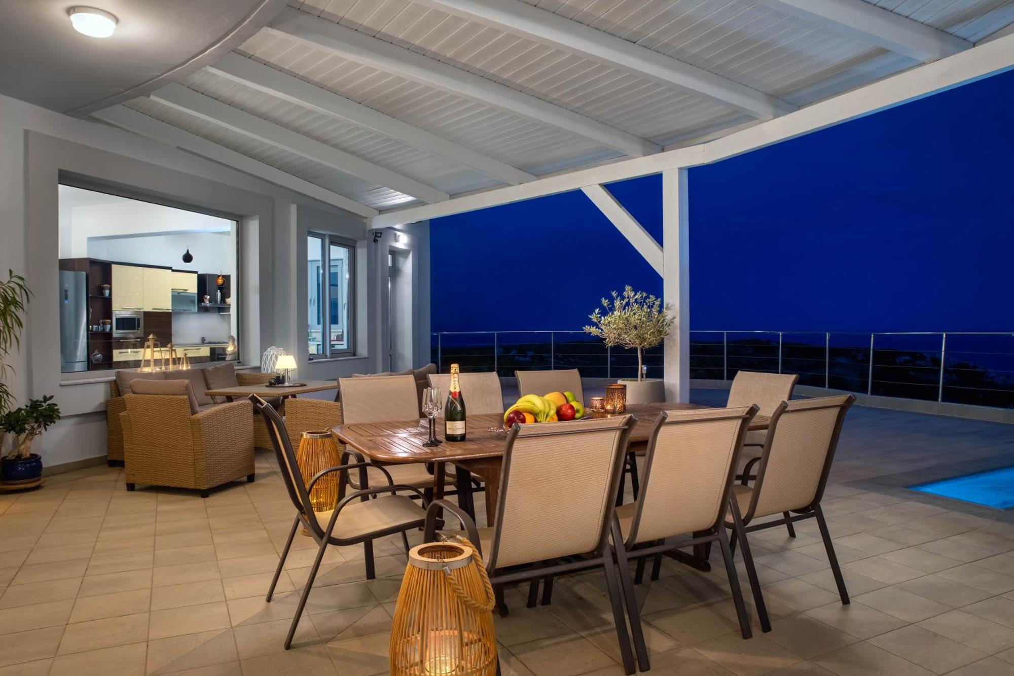 Villa Zafira - Seaview Manor With Heated Pool Kallithea  Екстер'єр фото