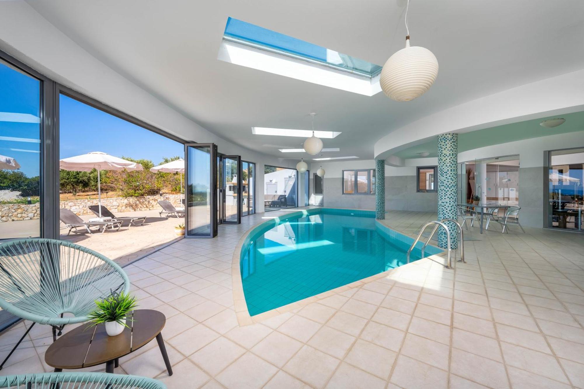 Villa Zafira - Seaview Manor With Heated Pool Kallithea  Екстер'єр фото